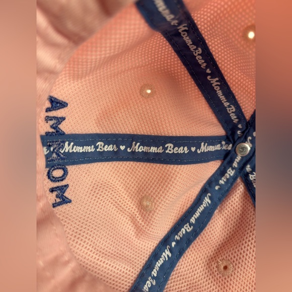 Momma Bear Pink Cap with Blue Embroidery NWOT - Picture 6 of 8